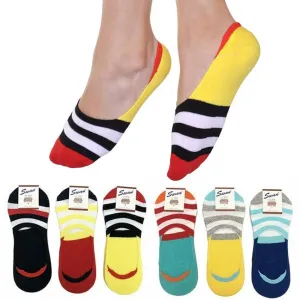 12 Womens No Show Cotton Socks Non Slip Flat Boat Liner Low Cut Hidden Invisible