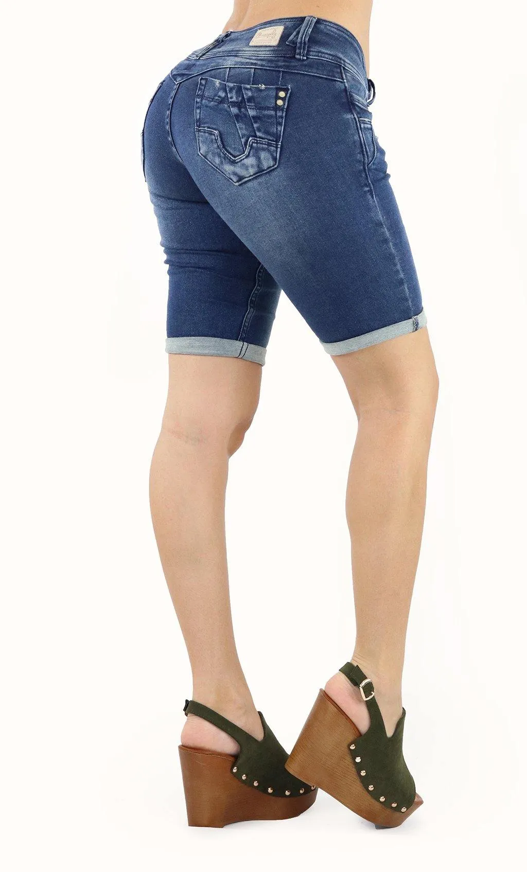 18591 Maripily Womens Bermuda Denim