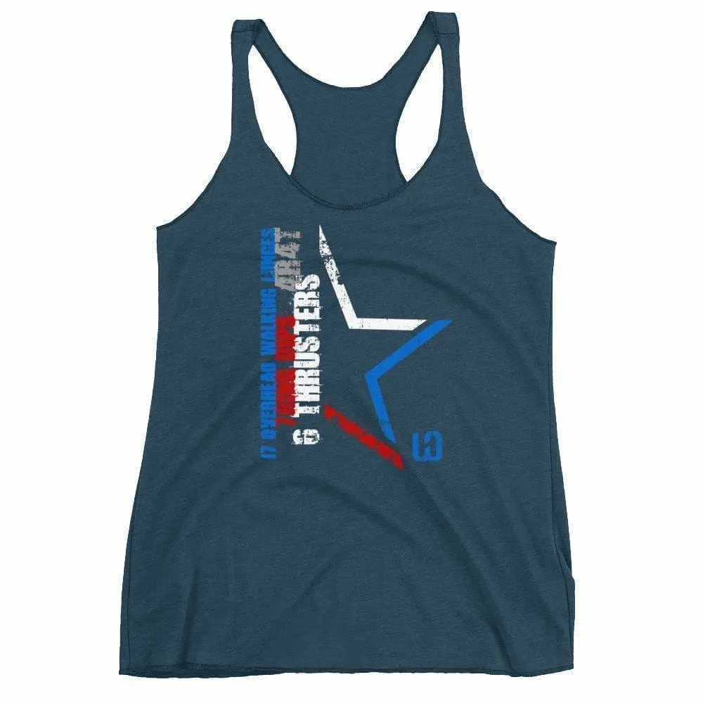 2019 WOD Obsessed 1776 4th of July Women's Racerback Tank