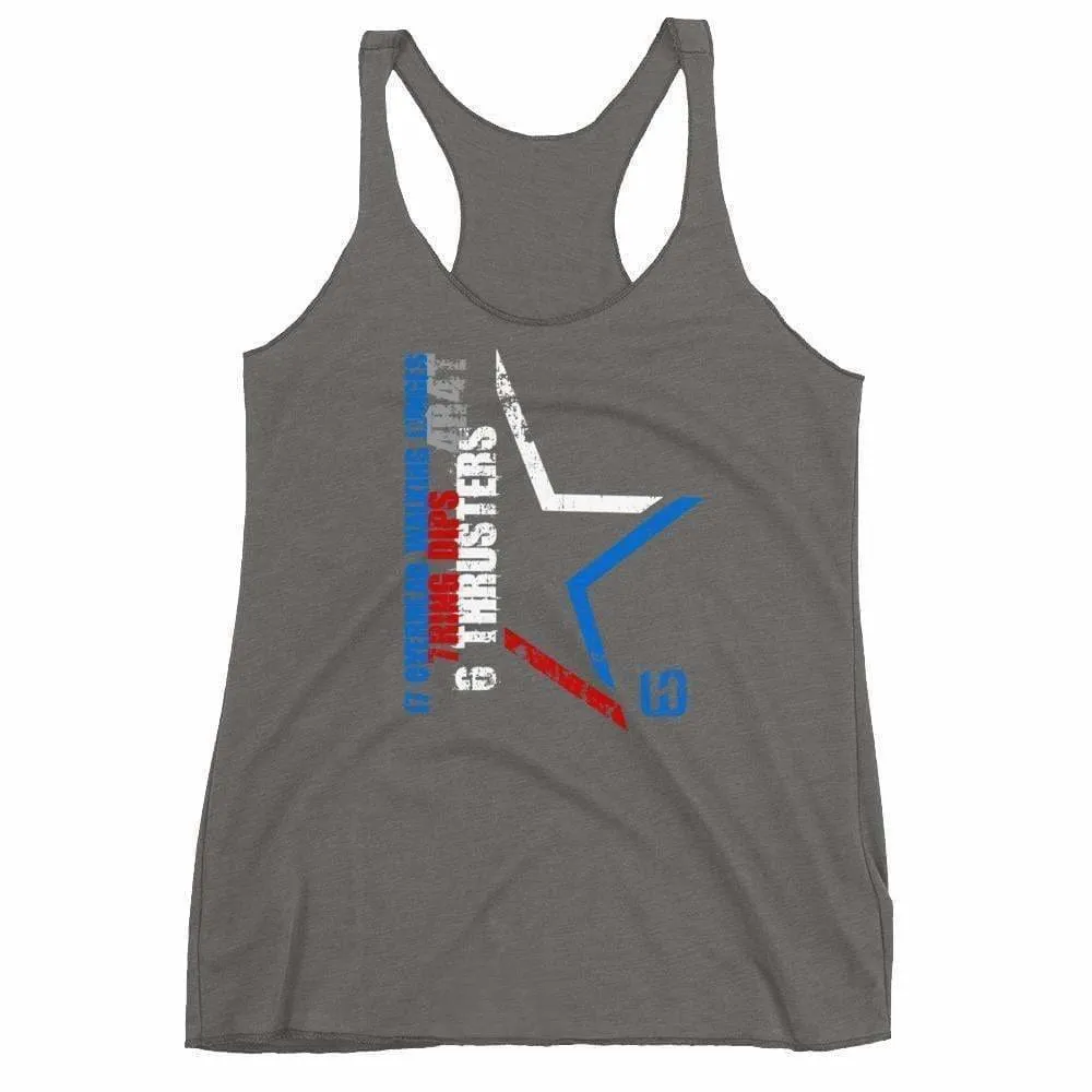 2019 WOD Obsessed 1776 4th of July Women's Racerback Tank