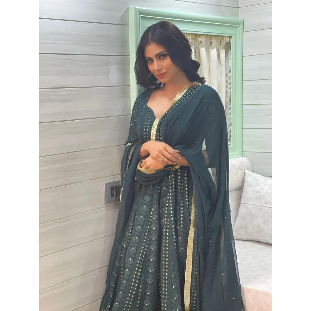 Ahi Clothing Green Anarkali (Set of 3)