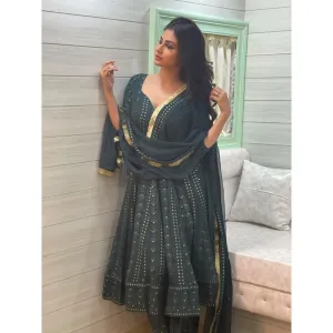 Ahi Clothing Green Anarkali (Set of 3)