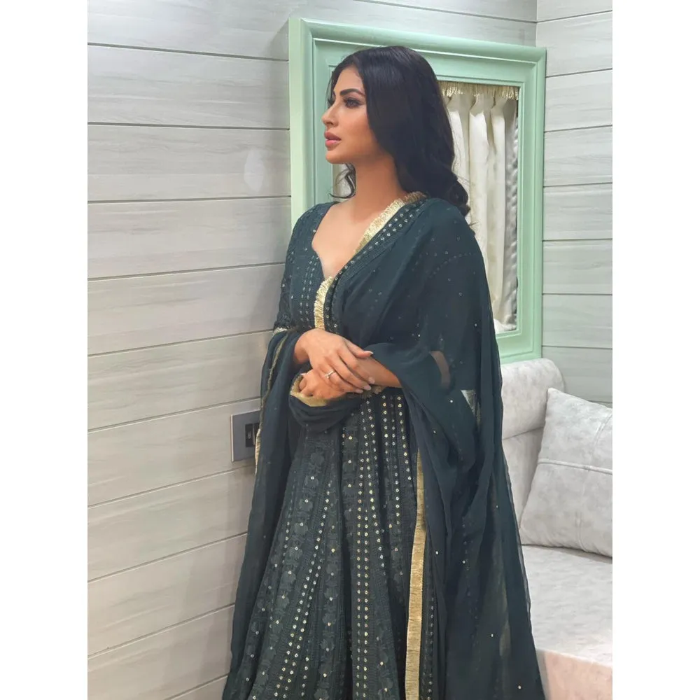 Ahi Clothing Green Anarkali (Set of 3)