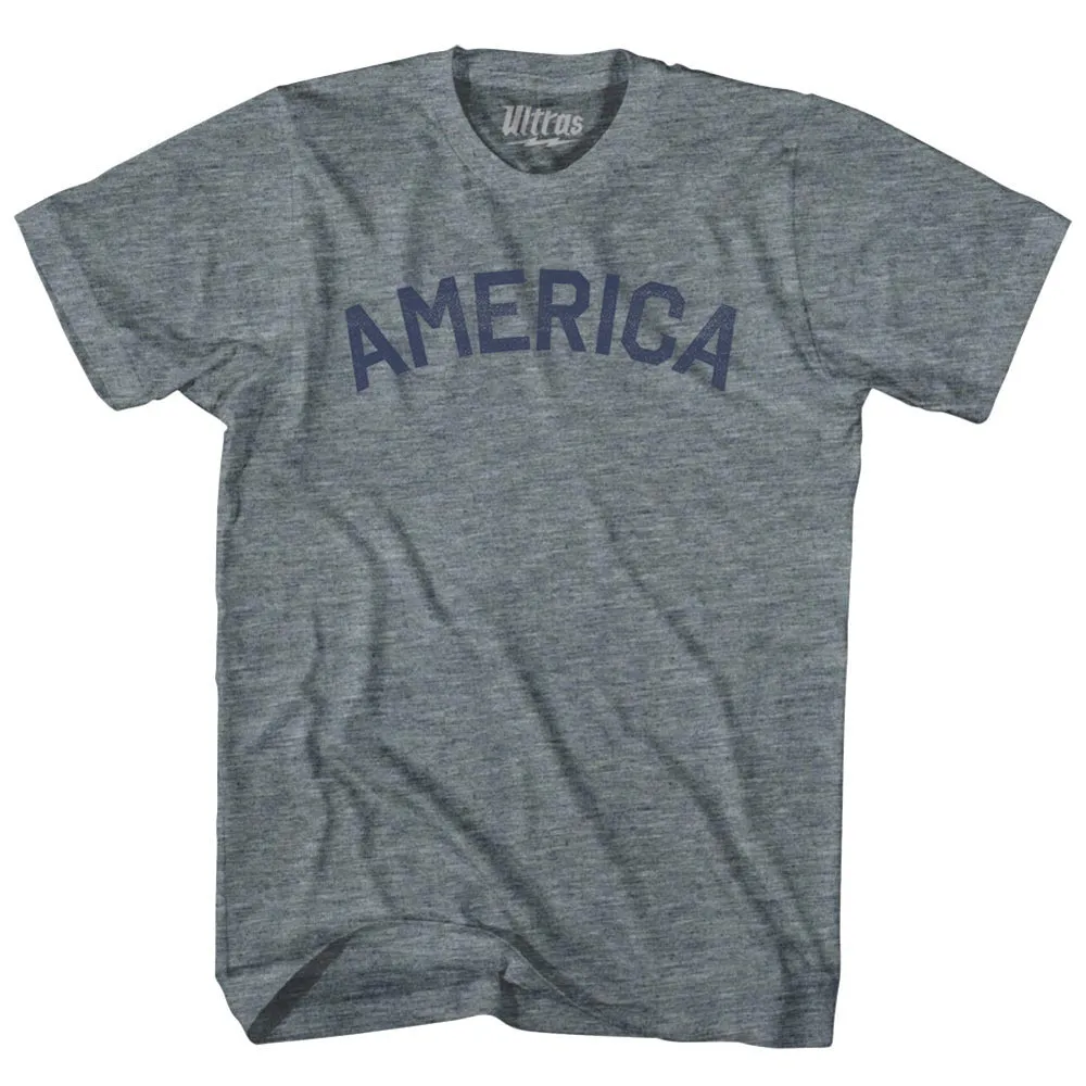 America Womens Tri-Blend Junior Cut T-Shirt
