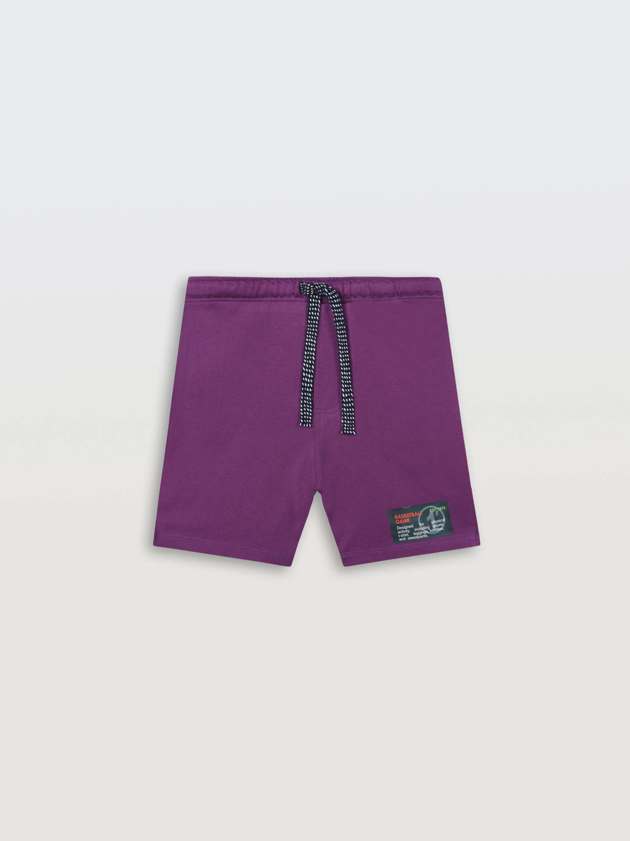 BASKETBALL DARK PURPLE BOYS SHORTS - PURPLE