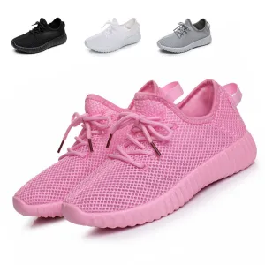 Breathable Fly-knit Mesh Slip On Sneakers