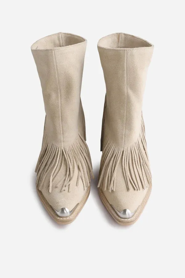 Bronx Jukeson Oatmilk Ankle Western Footwear