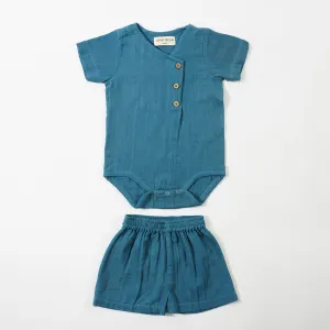 Cotton Clothing Set For Baby | Blue
