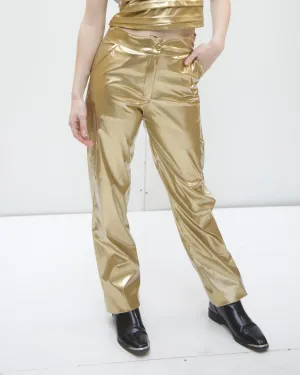 Disco pants in gold
