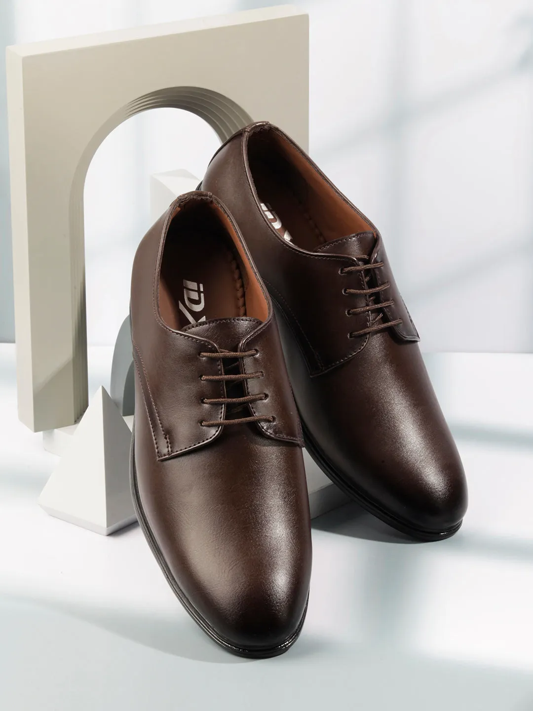 Men's Brown Regular Toe Lace Up Formal (IX1076)