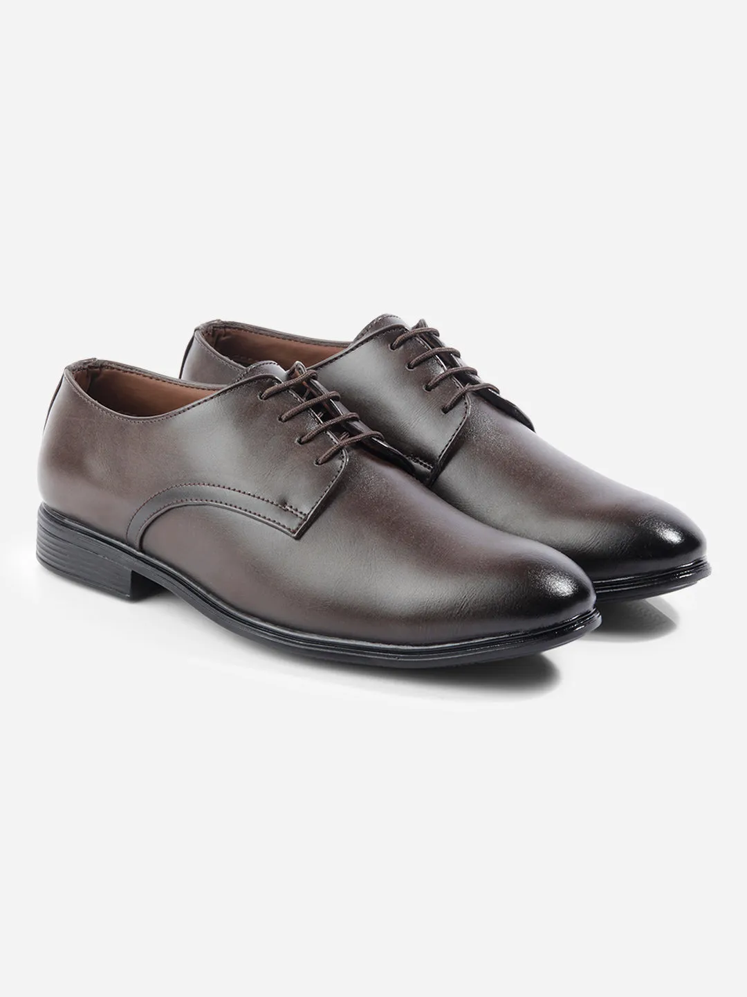 Men's Brown Regular Toe Lace Up Formal (IX1076)