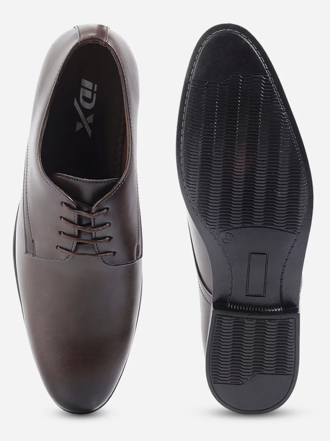 Men's Brown Regular Toe Lace Up Formal (IX1076)