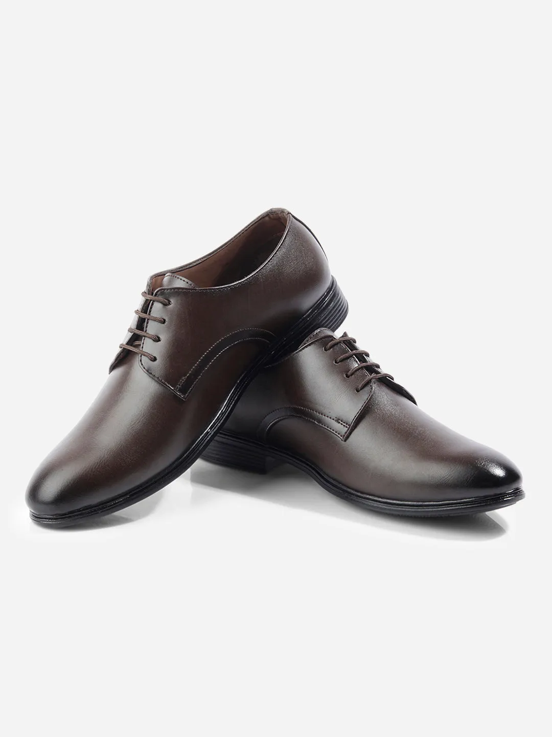 Men's Brown Regular Toe Lace Up Formal (IX1076)
