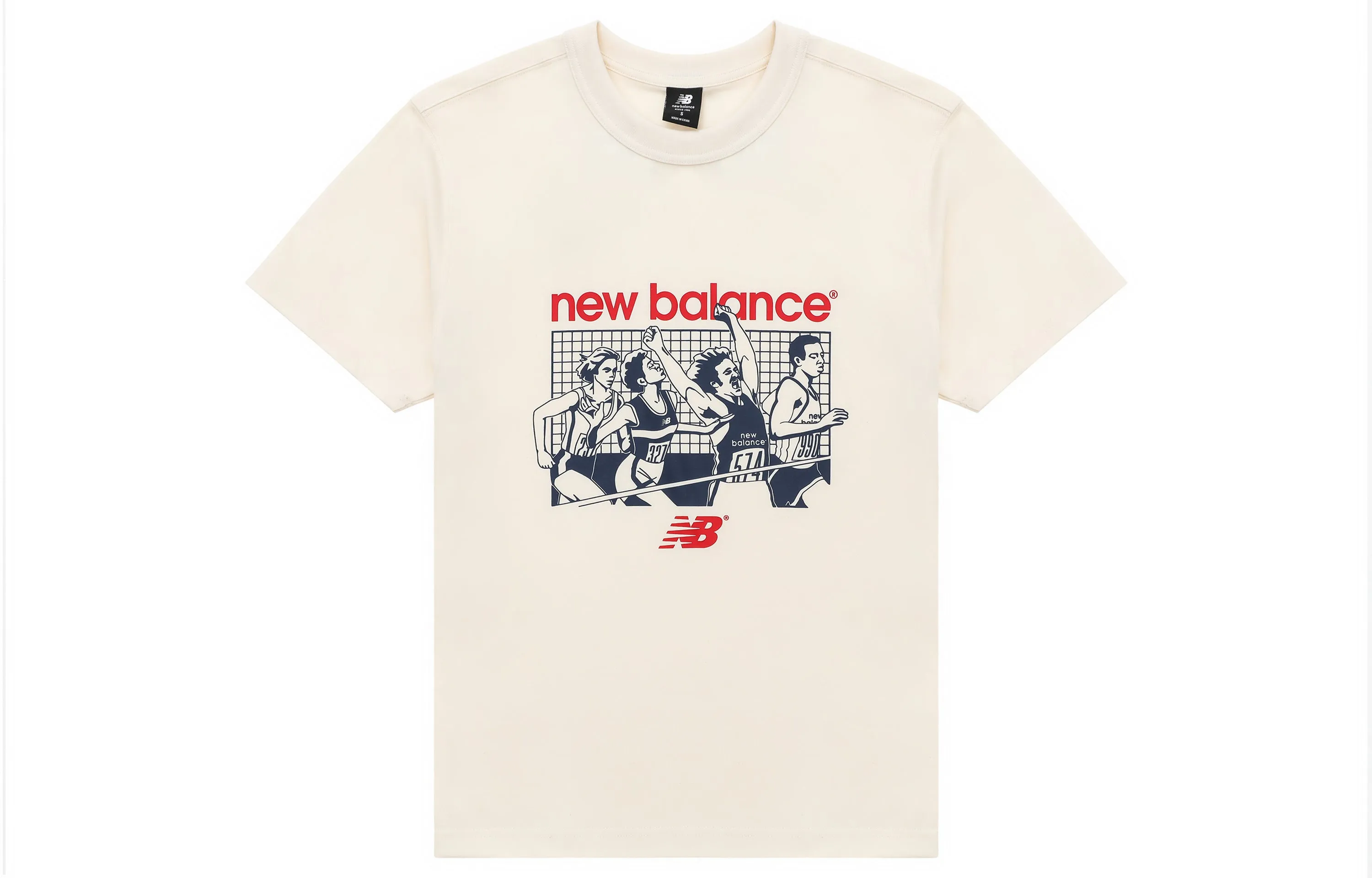 Men's T-shirt New Balance, milky