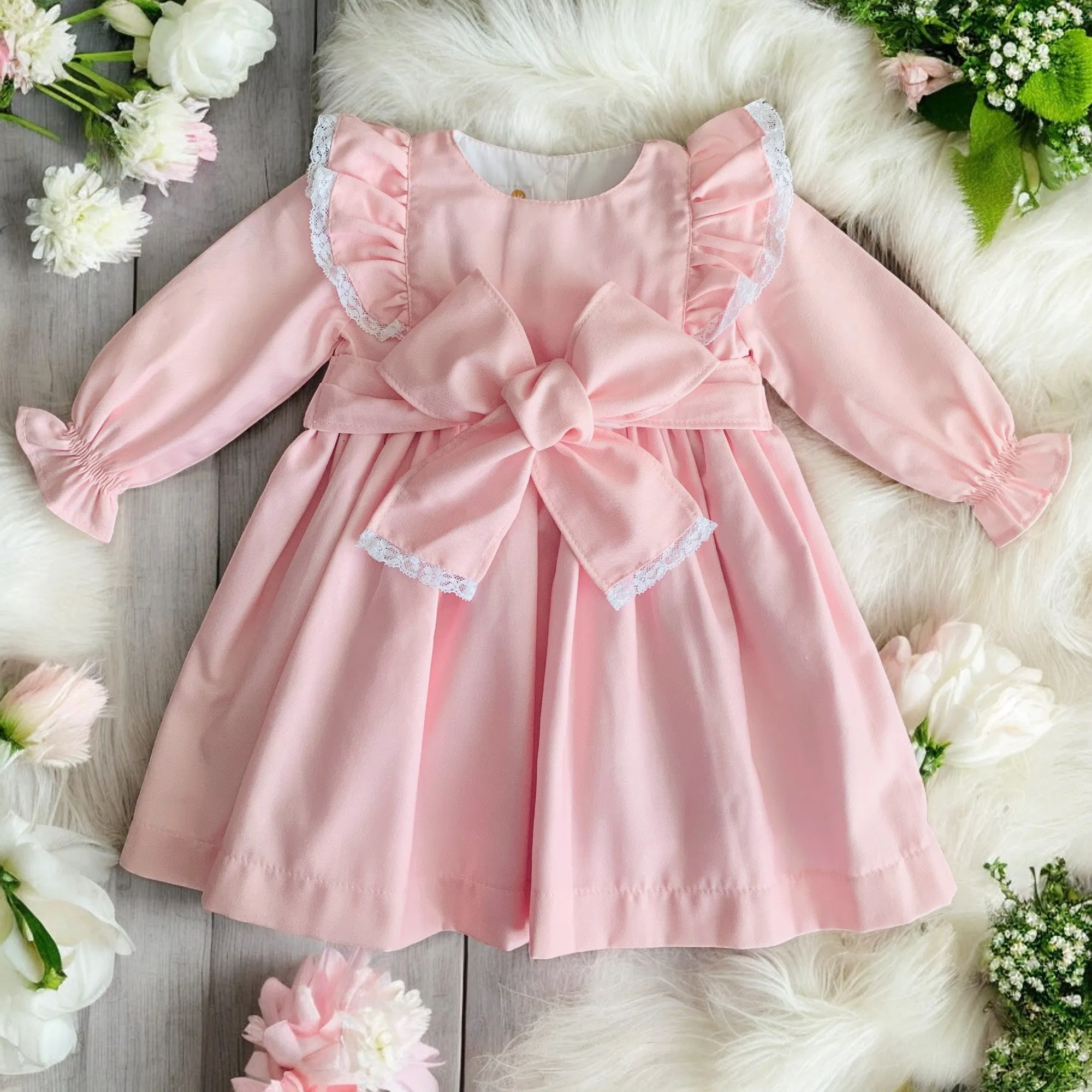 Pink Emily Ruffle Dress