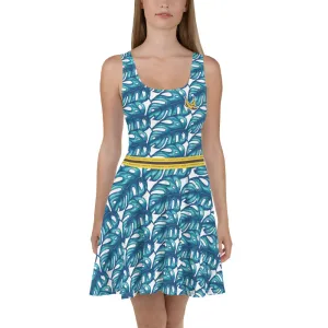 Rotten Banana Clothing Skater Dress Aqua Blue