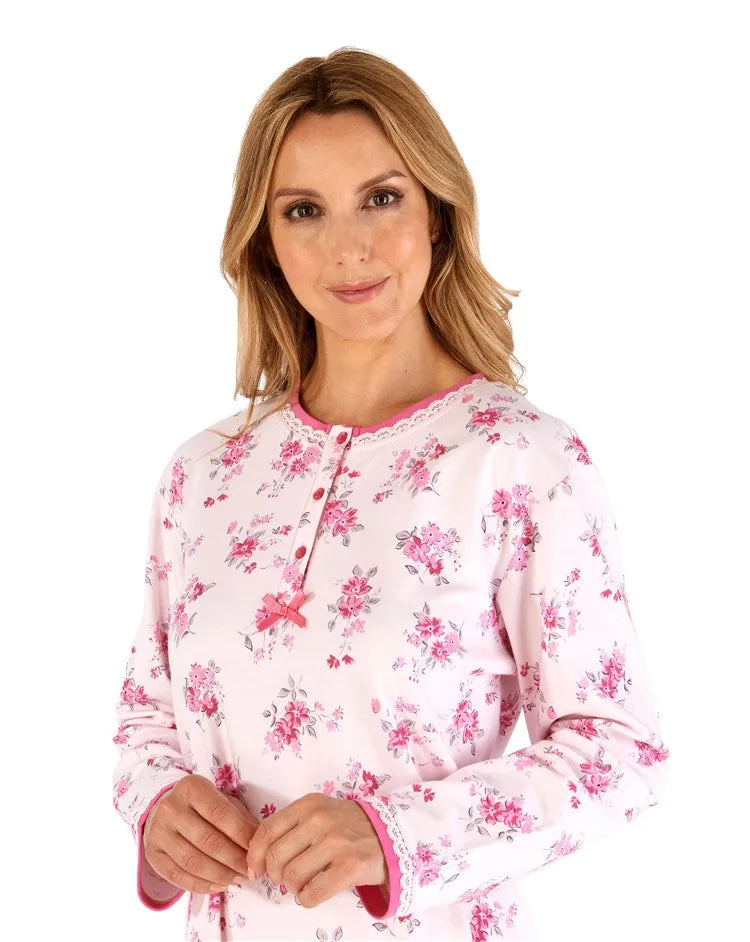 Sale 100% Cotton Jersey Long Sleeve Pyjamas