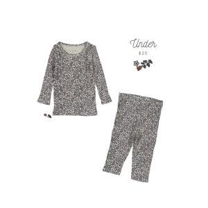 The Legging Set - Floral Ribbed